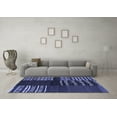 thumbnail image 3 of Ahgly Company Machine Washable Indoor Rectangle Southwestern Blue Country Area Rugs, 3' x 5', 3 of 4