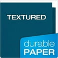 thumbnail image 4 of Oxford Twin-Pocket Folders, Textured Paper, Letter Size, Blue, Holds 100 Sheets, Box of 25 (57502EE), 4 of 7
