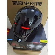 Guvpev Iron Hero Helmet - MK5 1:1 Collectible Wearable Electronic Black Mask with Voice Control & LED Eyes, Touch & Remote Control, Realistic Jarvis Sound Effects, Superhero Cosplay Prop Gifts