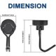 thumbnail image 2 of Magnetic Hooks, 15pcs Black Magnetic Hooks Extra Strong, 16mm Swivel Neodymium Gift, 2 of 5