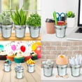 thumbnail image 4 of Artcreativity Mini Galvanized Metal Buckets with Handles, Set of 12 2.5″ Metallic Pails, Adult, Rustic Wedding, Party, Centerpiece & Decor, 4 of 6