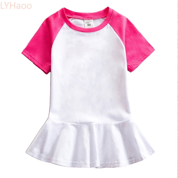 LYHaoo Kids Toddler Girls Tennis Dress Outfit Sleeveless Dress Athletic Skorts,Cute Girls Dresses Sizes 18-24 Months Pink