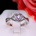thumbnail image 4 of Christine Engagement Ring for Women Promise Heart Birthstone Cz Sterling Silver by Ginger Lyne, 4 of 6