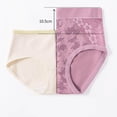 thumbnail image 3 of WRKEKC Panties for Women High Waist Cotton Butt Lifting Tummy Control Plus Size Mom Style Lace Skin Friendly Breathable Triangle Panties, 3 of 5