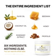 Bee Naturals Hydrating Cream Full body Nourishment with Olive Oil, Beeswax & Coconut Oil for all skin types 4 oz