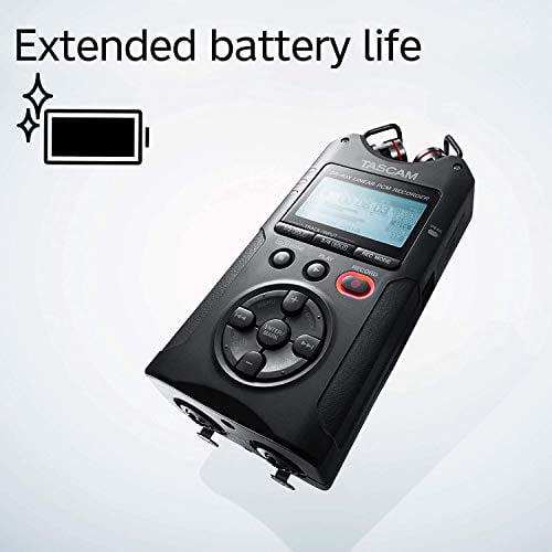 TASCAM DR-40X 4-Channel Handheld Recorder and 2-in/2-out USB Audio Interface with EMB Cable and Gravity Magnet Phone Holder Bundle 