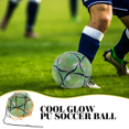 thumbnail image 4 of Balones de fútbol fluorescentes luminosos con absorción de luz reflectante para adultos y niños, 4 of 5