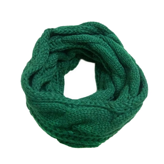 Bufanda Calentadora de Cuello de Punto Yuyangstore Verde