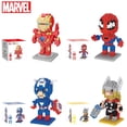 thumbnail image 2 of Bloques de construcción de Marvel Legends lega marvel Spider Man Bloque de Iron Man Bloque de construcción de personajes de dibujos animados Capitán América Juguetes para niños, 2 of 4