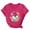 Hot Pink, variant on VBTAPA Novelty Graphic Tees for Women Happy Easter Bunny Print T-Shirt Cute Leopard Rabbit Tee Tops Pink XXL