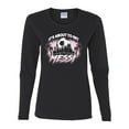thumbnail image 2 of Wild Bobby It's About To Get Miami Soccer Skyline Sports Women Graphic Long Sleeve Tee, Black, Small, 2 of 5