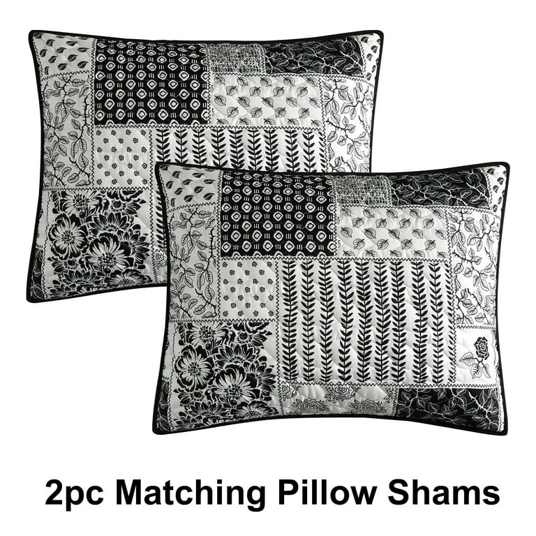 Black and white shams cheap