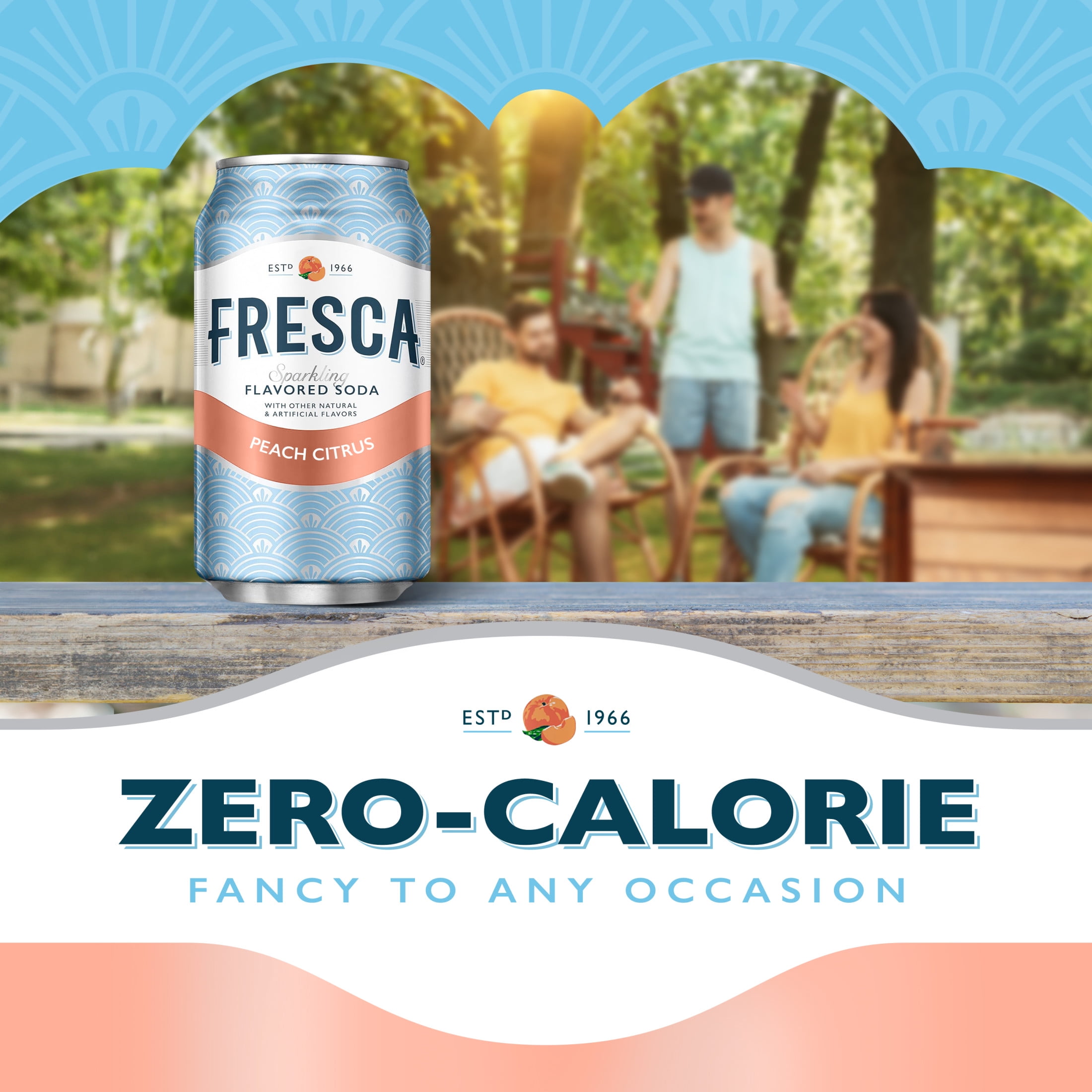 Fresca Peach Soda Pop Fridge Pack Cans, 12 fl oz, 12 Pack