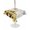 Gray, variant on Outdoor Tablecloth with Umbrella Hole for Patio/Picnic/Party/Camping, Gnomes Sunflower Waterproof Table Cloth Square Cover Washable, Bees Branches Floral Wooden (60"x 60")