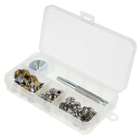 

1 Set Useful Snap Button Fastener Buckle Screws Setting Tool for Furniture Use