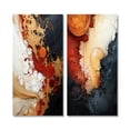 thumbnail image 2 of Designart "Bohemian Soul Melodies" Abstract Shapes Wall Art Set Of 2 - Transitional Black Gallery Set For Office Decor, 2 of 6