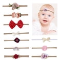 thumbnail image 4 of 10 Pcs Bandeau pour Bébé Mode Mignon Décor de Fleurs Bande pour Cheveux de Bébé Bandeau pour Bébé, 4 of 10