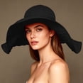 thumbnail image 4 of TFEOQRY Women's Sun Hat Extra Large Wide Brim Foldable Roll up Floppy Lightweight Bucket Hat for Summer Outdoor Travel, 4 of 8