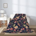 thumbnail image 2 of Rateoe Flower Pattern Flannel Throw Blanket, Ultra-soft Blanket for Bed, Couch, Car, Hypoallergenic Anti-pilling blanket-50"x40"(Vertical), 2 of 6