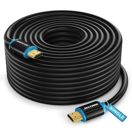 HDMI Cable 4K Ultra HD 50 Foot (1 Pack) HDMI 2.0 Cable, High Speed 18Gbps 4K@60Hz HDR, 3D, 2160p, 1080p, HDCP 2.2, ARC, HDMI Cables for Monitors, HDTV 50 Feet 1 Pack