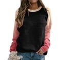 thumbnail image 2 of Vedolay Cute Tops Womens Long Sleeve Sweatshirts Crewneck Casual Fit Pullover Hoodie Clothes,Black M, 2 of 5