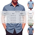 thumbnail image 3 of COSFO Beach Mens Button Down Shirts Short Sleeve Casual Shirt Solid Collared Summer Relaxed Fit Mens Shirts L, 3 of 9