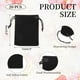 thumbnail image 2 of Uxcell 20 Pcs Bolsa de Terciopelo con Cierre de Cordón, 2.7 x 3.5 Pulgadas Bolsas de Regalo de Terciopelo para Favor de Boda, Empaque de Joyas, Organización y Almacenamiento, Negro, 2 of 7