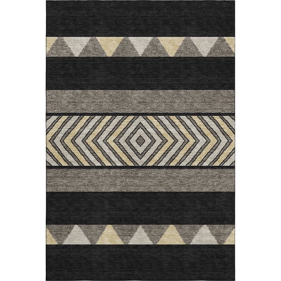 Dalyn Rugs Premium Machine Washable Mayfield AMF965 Black 2'6" x 3'10" Rug