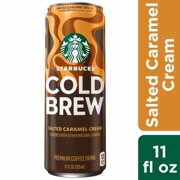 Pack of 2 - Starbucks Premium Salted Caramel Cream Cold Brew Iced Coffee Can 11 fl oz Packaging May Vary