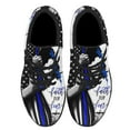thumbnail image 2 of Faith Over Fear Thin Blue Line Shoes Sneakers for Women Men Black Size 10, 2 of 7