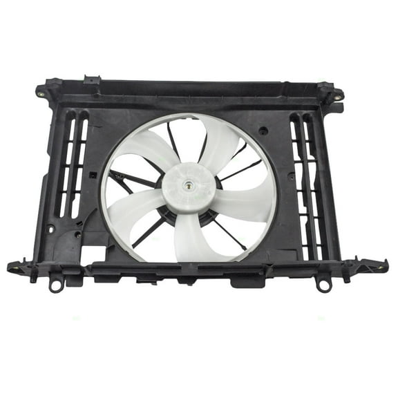 Brock Replacement Cooling Fan Motor with Upper Shroud Assembly Compatible with 09-13 Corolla 09-14 Matrix 09-10 Vibe 1.8L 16711-0T040