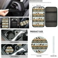 thumbnail image 4 of FKELYI American Tribal Horse Print 16 Pcs Car Seat Covers with Steering Wheel Cover Seatbelt Pads Headrest Protector Universal Fit Armrest Pad Handbrake Cover Gear Shift Cover Cup Coasters, 4 of 6