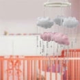 thumbnail image 4 of Baby bed mobile 3D cloud baby wind chime nursery girl crib bed clock, 4 of 5