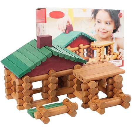 Log Blocks Polymorphic Wooden Building Blocks, Kids Creativity Educational Toy Log ...