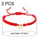 thumbnail image 2 of 2 piezas pulsera de la amistad cuerda trenzada pulsera encanto ajustable hecho a mano, 2 of 6