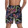 thumbnail image 4 of Fotbe Snake And Flower Men’s Swim Trunks Quick Dry Swim Shorts Board Shorts with Mesh Lining-XX-Large, 4 of 9