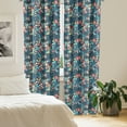 thumbnail image 2 of Ambesonne Vintage Curtains, Oval Cornered Squares, Pair of 28"x95", Multicolor, 2 of 5