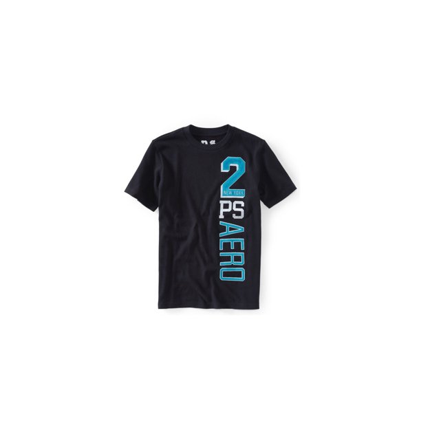 Aeropostale Boys PS New York Graphic T-Shirt, Negro, M (10)
