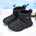 thumbnail image 2 of Otqutp Kids Snow Boots for Boys Girls Winter Plus Velvet Thick Warm Outdoor Boots Waterproof Booties with Faux Fu𝗿 Lined, 2 of 7