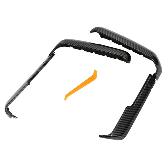 Reemplazo de tapa de espejo retrovisor izquierdo y derecho para automóvil Unique Bargains para Chevrolet y GMC Set de fibra de carbono negra