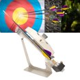 thumbnail image 1 of Archery Fletching Jig, Stable Base Fletching Stick Tool Stainless Steel Clear Scale  for Archery, 1 of 8