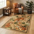 thumbnail image 6 of Beltran 3x5 Washable Tiger Area Rug – Vintage Safari Non Slip Carpet, Boho Camel Print Rug for Living Room Bedroom Entryway, Easy Clean, 6 of 7