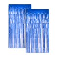thumbnail image 1 of Telón de fondo de cortina de aluminio azul zincado de 1 x 2 m para decoración de fiestas, 1 of 4