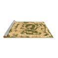 thumbnail image 2 of Ahgly Company Machine Washable Indoor Round Abstract Brown Modern Area Rugs, 5' Round, 2 of 4