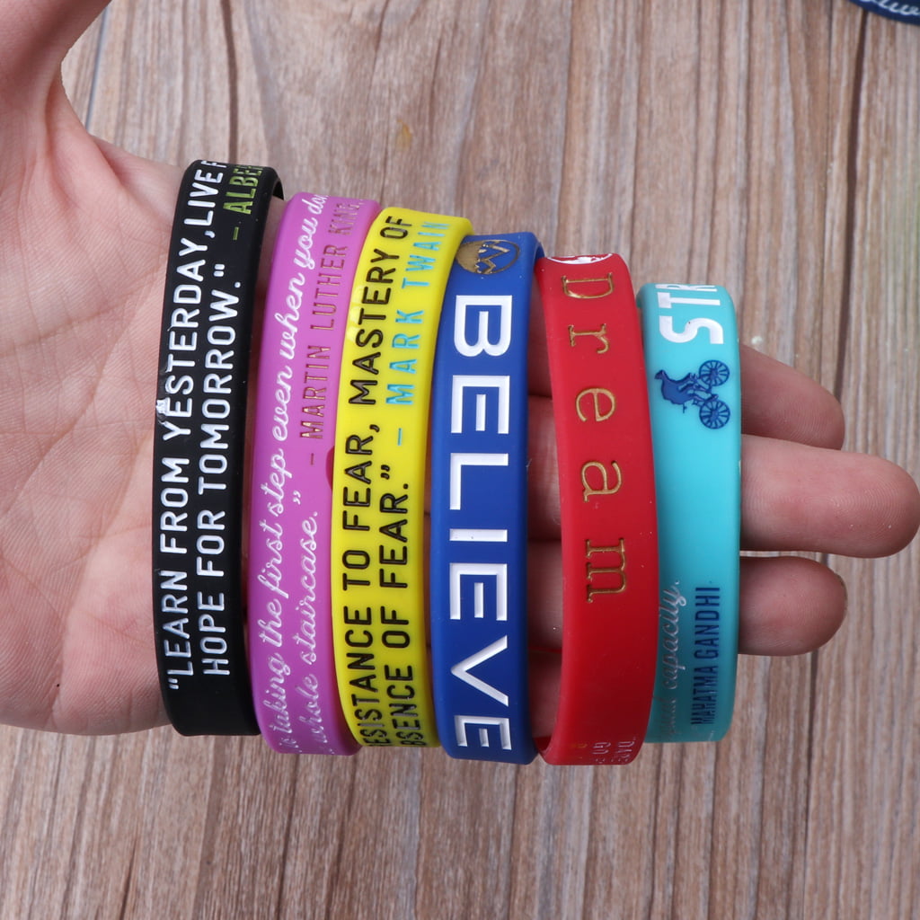 Custom Classic Silicone Wristbands Personalized Rubber  Etsy