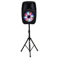 thumbnail image 3 of Costway Portable 15'' 2000W 2-way Powered Speaker Stand with TWS & Illuminating Light, 3 of 8