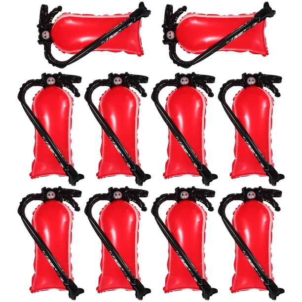 BRIGHTFUFU 10pcs globos de fiesta de extinción de incendios extintores globos de aluminio inflable globo de aluminio inflable