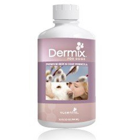 Dermix for Dogs - Skin & Coat Supplement - 32 FL OZ - Natural Formula Allergy and Alopecia Protection, Reduce Itching &