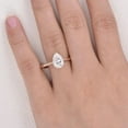 thumbnail image 4 of Cora Jewellery 2.5CT Pear Moissanite Solitaire Engagement Ring For Women , 10K Rose Gold, 4 of 5