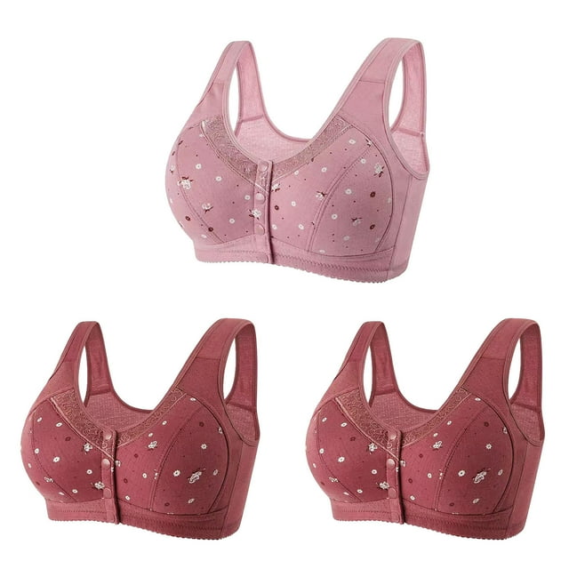 Bigersell Women Soutiens-Gorge de Sport Lot de 3 3 Pcs Style R-38 Respirant Chandail-Over R-38-Rose